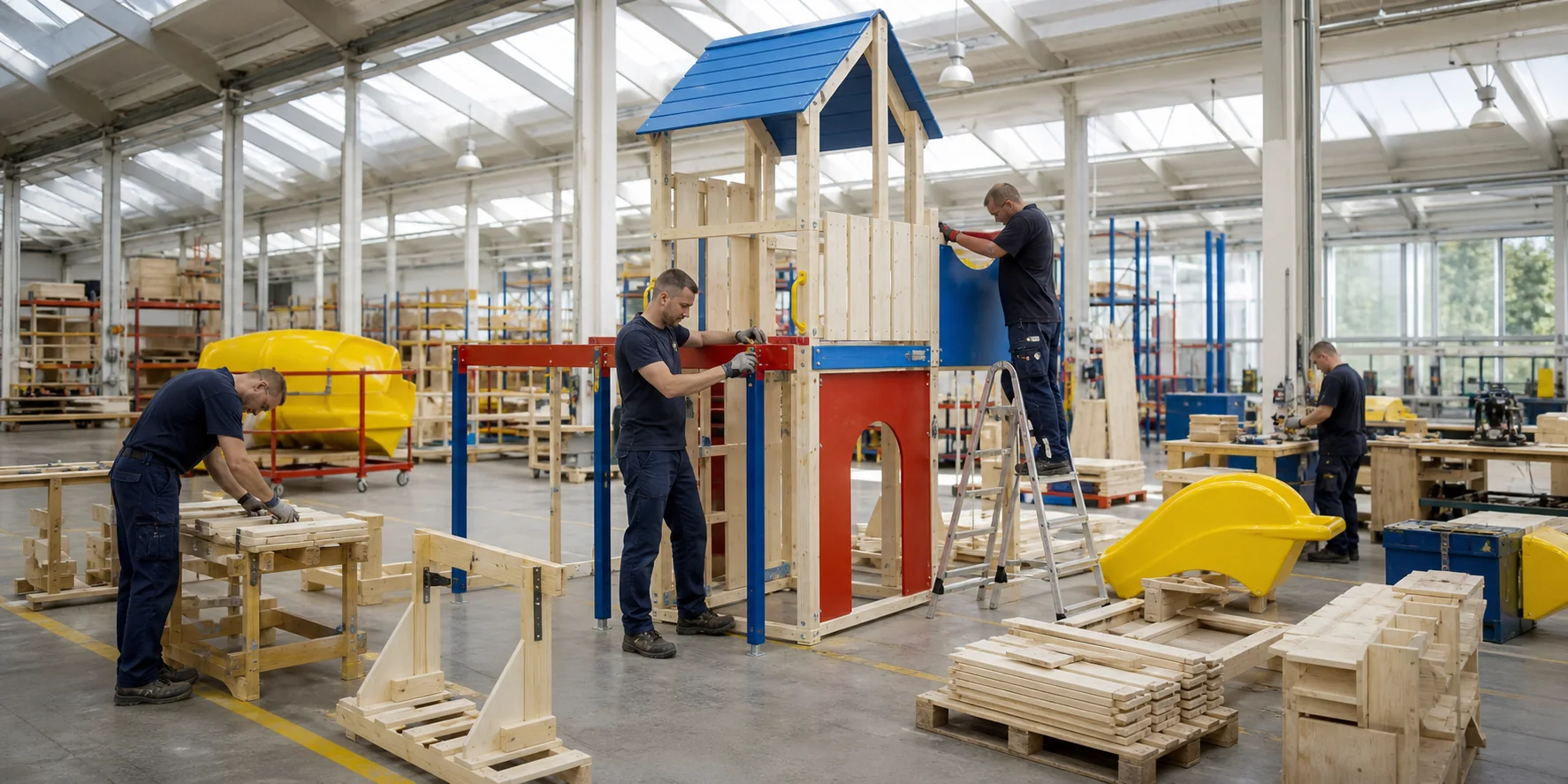 Playground manufacturing and delivery